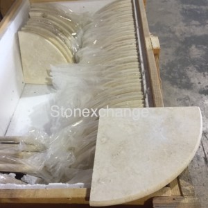 Ivory Travertine Soap Shelf -Shower Caddy 9”