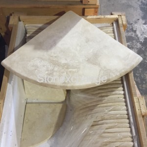 Travertine Shower Seat 18”
