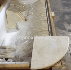 Travertine Marble Corner Shelf