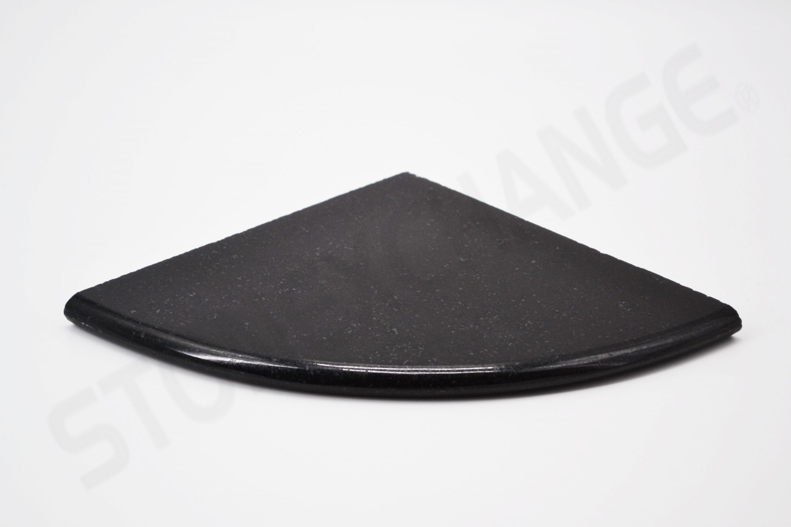 Absolute Black Granite Shower Corner Shelf 3/8 Diamond Shape 