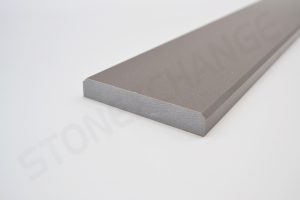 Concrete GrayEngineered Stone Double Standard Bevel Threshold 4x36 Close up