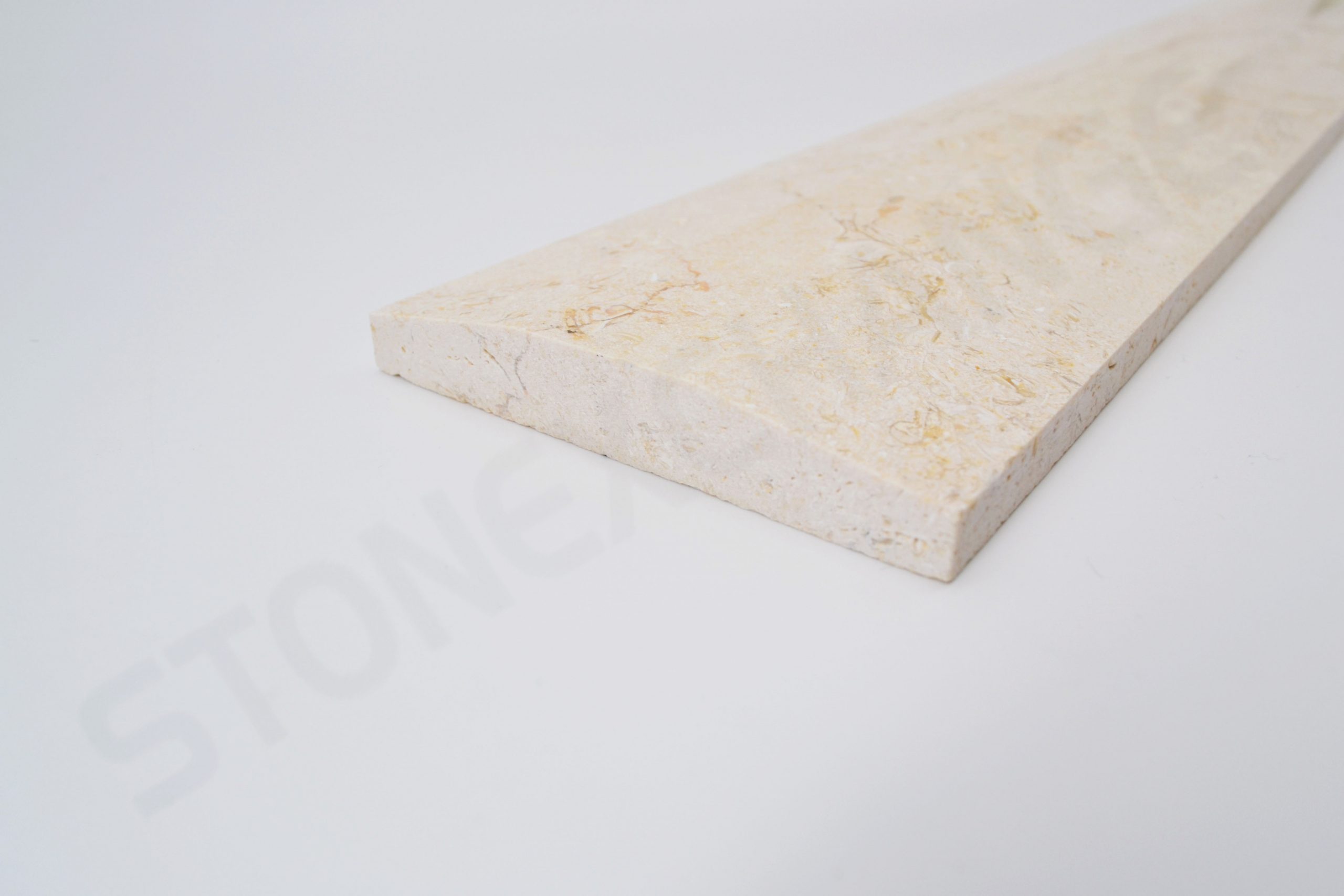 Crema Marfil Marble Double Hollywood Bevel Threshold 4x36