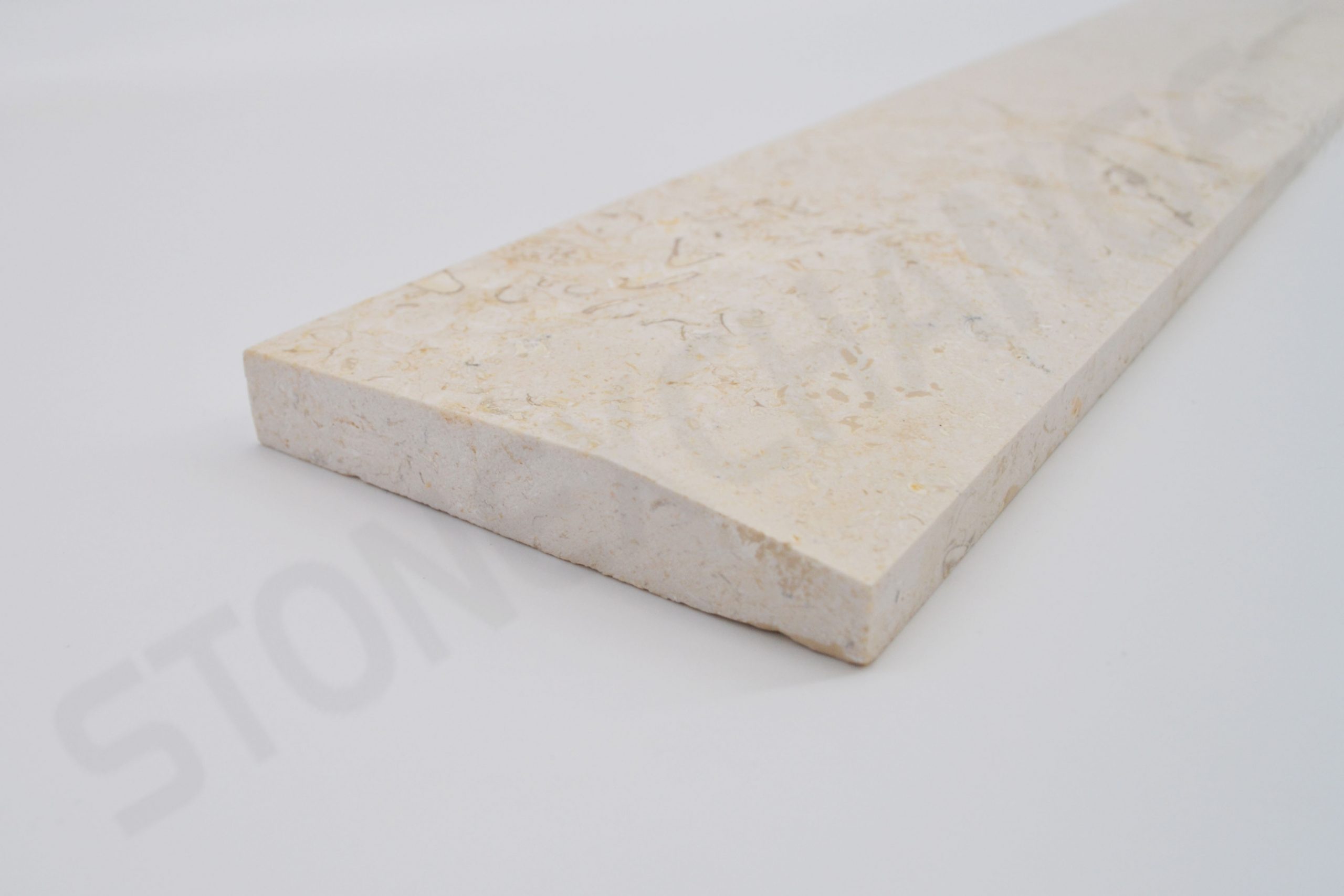 Crema Marfil Marble Single Hollywood Bevel Threshold 4x36