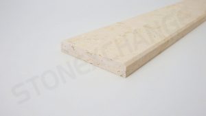 Crema Marfil Threshold Double Standard Bevel 4x36 Close up
