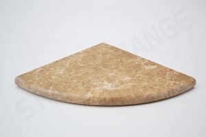 Emperador Light Brown Marble Corner Shelf Shower Caddy