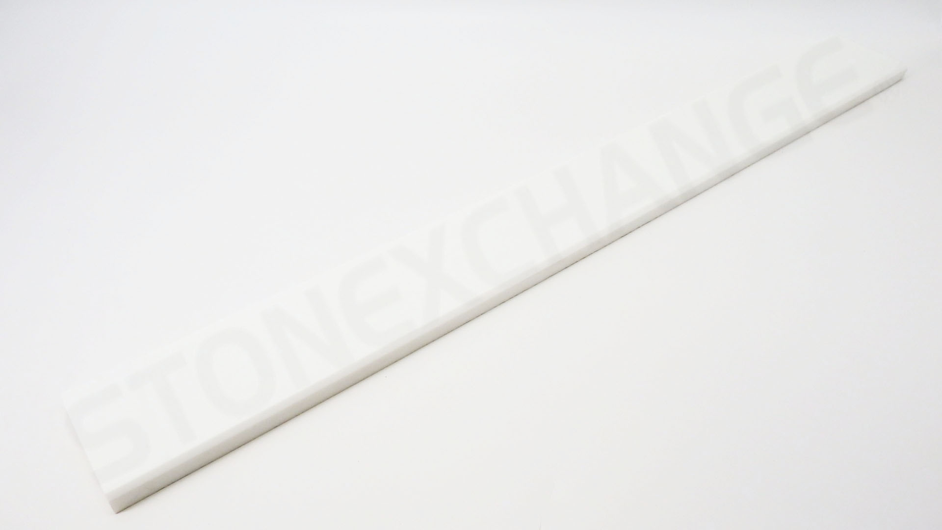 Pure White Engineered Stone 4x36 Standard Double Bevel Threshold