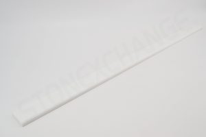 Pure White Engineered Stone 4x36 Standard Double Bevel Threshold