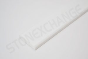 Pure White Engineered Stone 4x36 Standard Double Bevel Threshold
