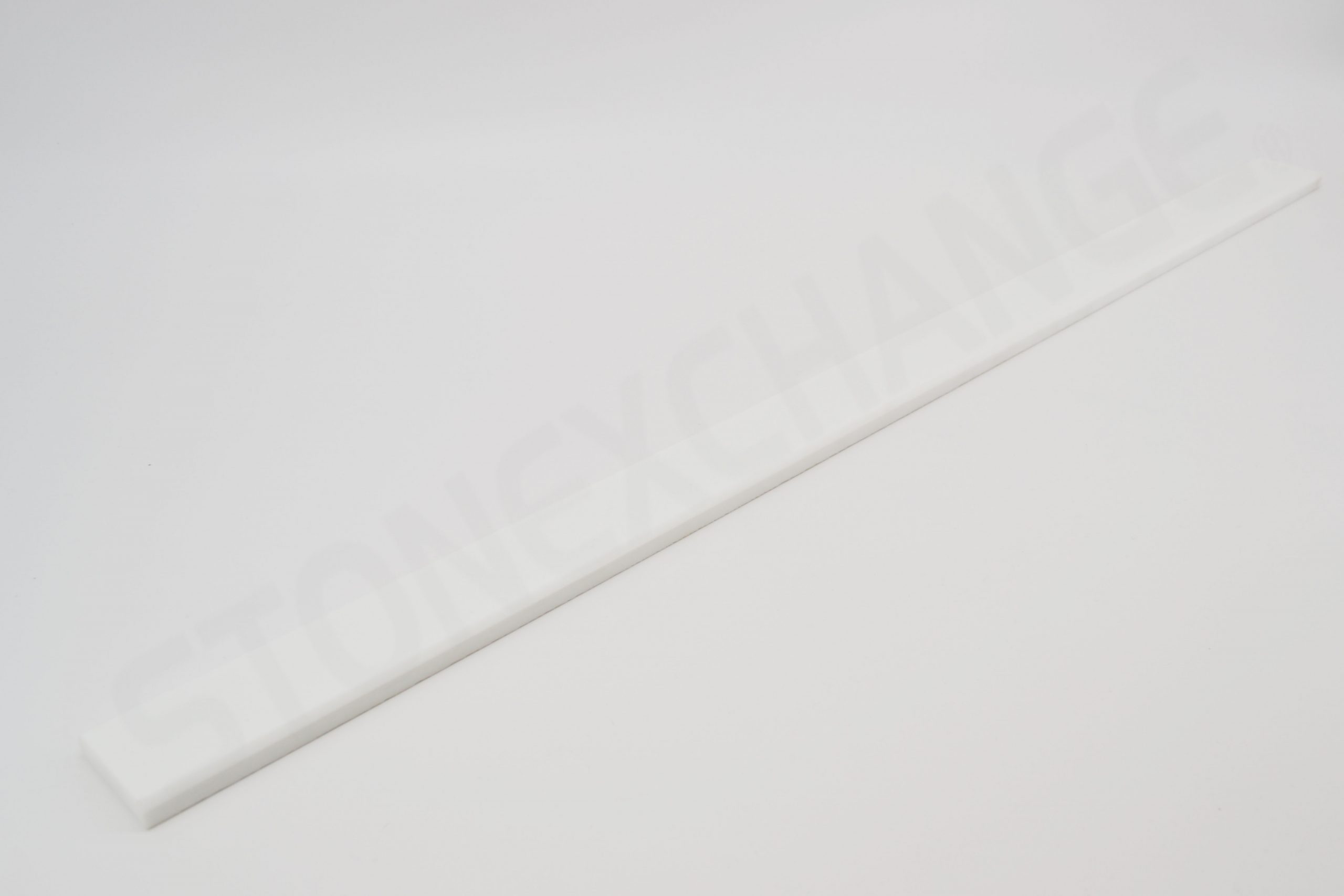 Pure White Engineered Stone 4x36 Standard Double Bevel Threshold