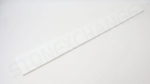 Pure White Engineered Stone Single Hollywood Bevel Threshold