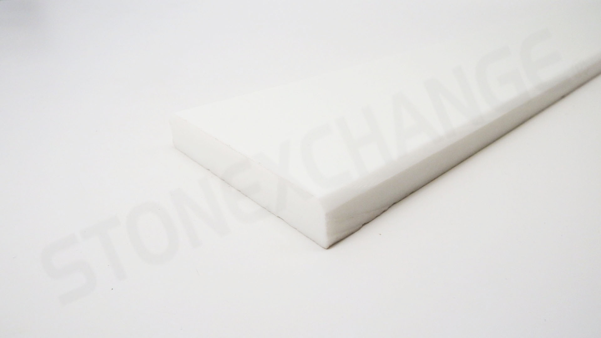 Pure White Engineered Stone Standard Double Bevel 4x36 Threshold