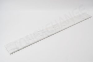 White Carrara Standard Double Bevel Threshold 4x36